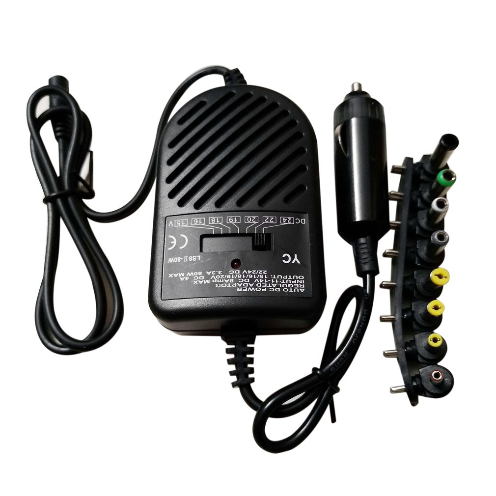 Laptop Charger - شاحن محمول عالمي بقوة 80 واط