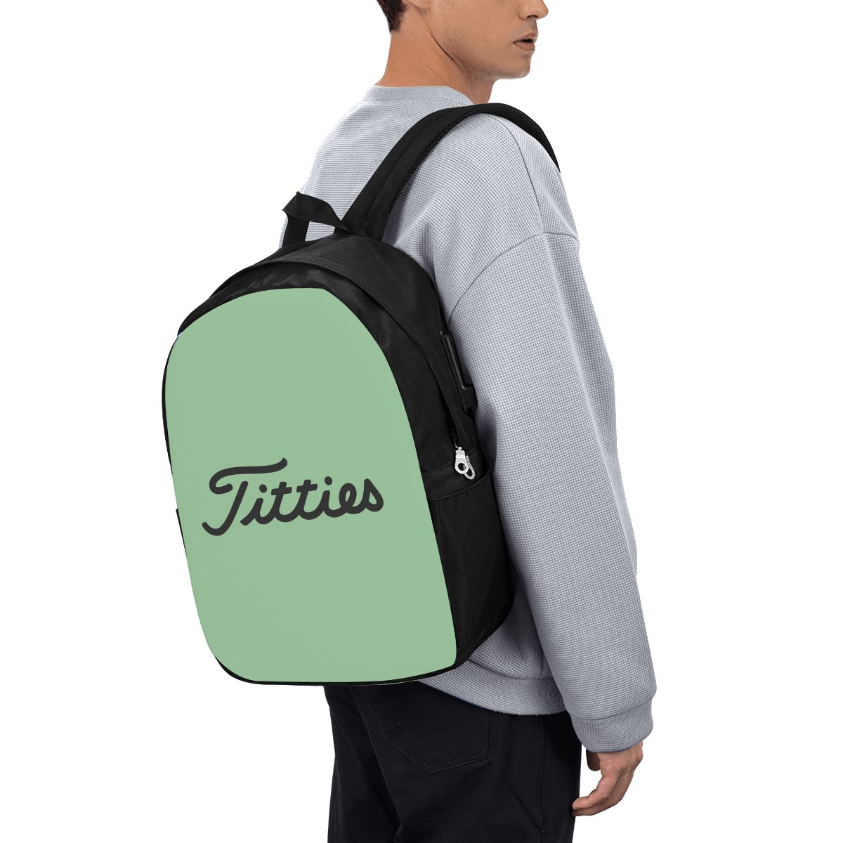 Laptop Bag - حقيبة ظهر Titties Golf Ball للسفر،