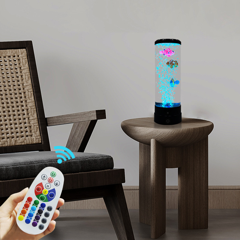 سمكة فقاعية LED متعددة الألوان - مراجعة Usb Hub وسعره